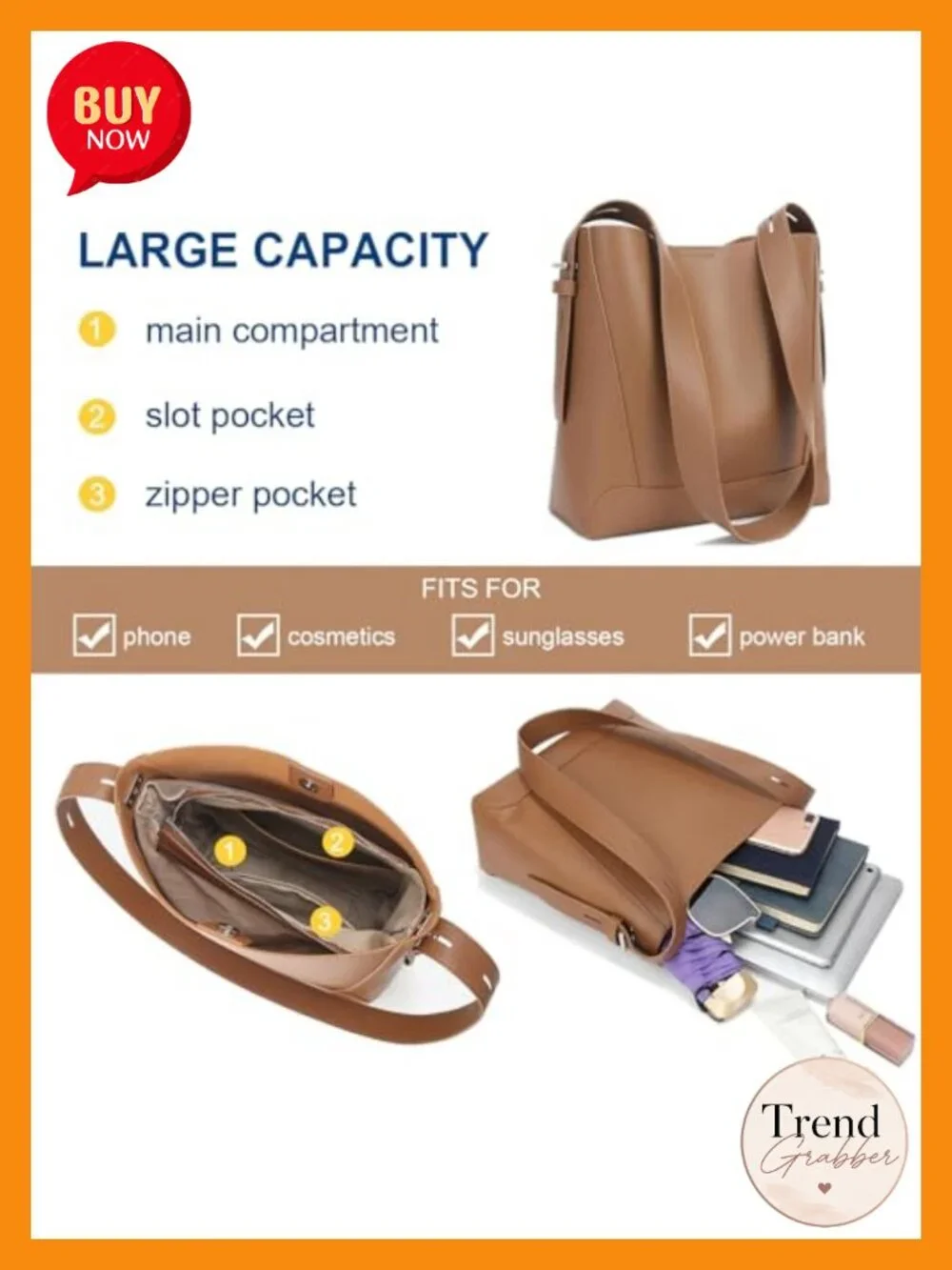 Genuine Leather Hobo Bag Crossbody Shoulder Purse Women